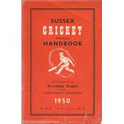 OFFICIAL SUSSEX CRICKET HANDBOOK 1950 