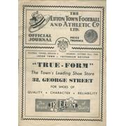 LUTON TOWN V TOTTENHAM HOTSPUR 1949-50 FOOTBALL PROGRAMME