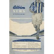 WEST BROMWICH ALBION V TOTTENHAM HOTSPUR 1953-54 (FA CUP) FOOTBALL PROGRAMME