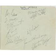 SOUTH AFRICA BASEBALL TEAM 1950S AUTOGRAPHS