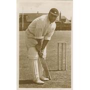 ALMA "CHAMP" HUNT (BERMUDA & SCOTLAND) SIGNED CRICKET POSTCARD