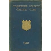 YORKSHIRE COUNTY CRICKET CLUB 1921 [ANNUAL] - MEMBER