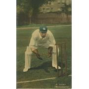 ARTHUR LILLEY (WARWICKSHIRE) CRICKET POSTCARD