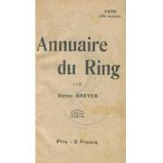 ANNUAIRE DU RING 1935 AND 1938