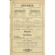 BARNET V BROMLEY 1950-51 FOOTBALL PROGRAMME