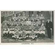 LIVERPOOL FOOTBALL CLUB 1913-14 FOOTBALL POSTCARD
