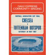 CHELSEA V TOTTENHAM HOTSPUR 1967 (FA CUP FINAL) COMMUNITY SINGING SHEET