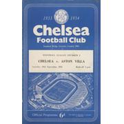 CHELSEA V ASTON VILLA 1953-54 FOOTBALL PROGRAMME