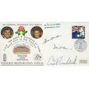 ENGLAND V AUSTRALIA 1989 (OLD TRAFFORD) SIGNED FIRST DAY COVER 