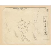 DERBYSHIRE 1930 CRICKET AUTOGRAPHS