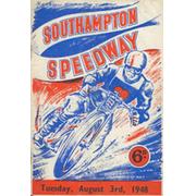 SOUTHAMPTON V CRADLEY HEATH 1948 SPEEDWAY PROGRAMME