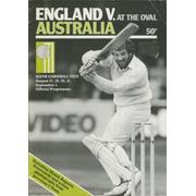 ENGLAND V AUSTRALIA 1981 (6TH TEST AT THE OVAL) SOUVENIR CRICKET PROGRAMME