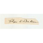 CHARLES BAKER (WARWICKSHIRE) CRICKET AUTOGRAPH