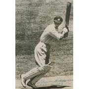 BILL BROWN (AUSTRALIA) SIGNED CRICKET PHOTOGRAPH