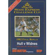 HULL V WIDNES 1982 (CHALLENGE CUP FINAL REPLAY) RUGBY LEAGUE PROGRAMME