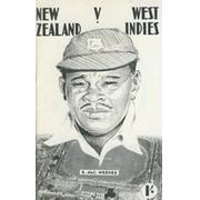 NEW ZEALAND V WEST INDIES 1956 (THIRD TEST) CRICKET PROGRAMME