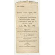 SOUTHERN COUNTIES CYCLING UNION TIME TRIAL 1927 - WON BY FRANK SOUTHALL