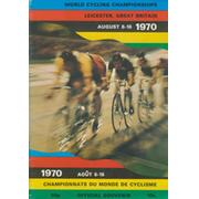 WORLD CYCLING CHAMPIONSHIPS 1970 OFFICIAL PROGRAMME