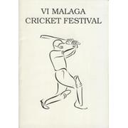 SIXTH MALAGA CRICKET FESTIVAL 1991 BROCHURE