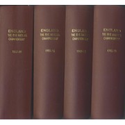 ENGLAND FIVE NATIONS RUGBY PROGRAMMES 1983 TO 1999 - 4 BOUND VOLUMES