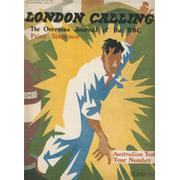 LONDON CALLING - AUSTRALIA CRICKET TOUR OF ENGLAND 1956