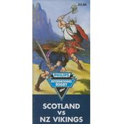 NZ VIKINGS V SCOTLAND 2000 RUGBY PROGRAMME