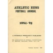 ATHLETIC NEWS FOOTBALL ANNUAL 1894-95 (FACSIMILE EDITION)