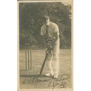 LEONARD STILEMAN-GIBBARD (SOUTH OF ENGLAND V AUSTRALIANS 1886) SIGNED CRICKET POSTCARD
