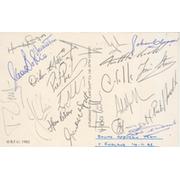 SOUTH AFRICA 1992 RUGBY AUTOGRAPHS