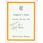 ENGLAND V INDIA 1990 (LORD