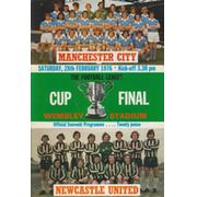 MANCHESTER CITY V NEWCASTLE UNITED 1976 (LEAGUE CUP FINAL) FOOTBALL PROGRAMME