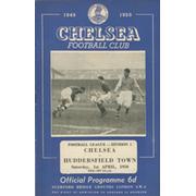 CHELSEA V HUDDERSFIELD TOWN 1949-50 FOOTBALL PROGRAMME