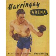 LEN HARVEY V EDDIE PHILLIPS 1938 BOXING PROGRAMME