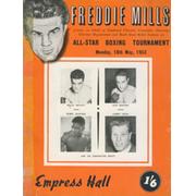 WALLY BECKETT V BOBBY DAWSON 1953 BOXING PROGRAMME