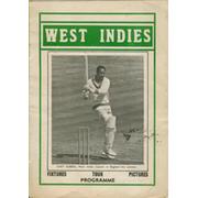 WEST INDIES 1969 CRICKET TOUR PROGRAMME