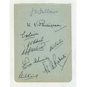 LANCASHIRE 1946 CRICKET AUTOGRAPHS