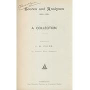 SCORES AND ANALYSES 1864-1881. A COLLECTION. (C. STEWART CAINE