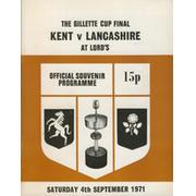 KENT V LANCASHIRE 1971 (LORD
