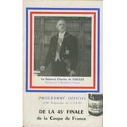 A.S. SAINT-ETIENNE V F.C. NANCY 1962 (FRENCH CUP FINAL) FOOTBALL PROGRAMME