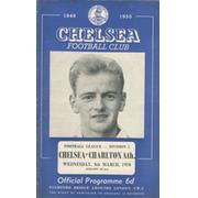 CHELSEA V CHARLTON ATHLETIC 1949-50 FOOTBALL PROGRAMME