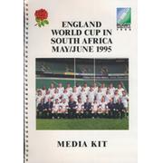 ENGLAND RUGBY WORLD CUP IN SOUTH AFRICA MAY/JUNE 1995 - MEDIA KIT