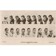 OXFORD AND CAMBRIDGE CREWS 1927 ROWING POSTCARD 