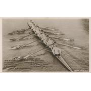 CAMBRIDGE ROWING CREW 1910 POSTCARD