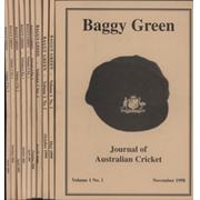 BAGGY GREEN - JOURNAL OF AUSTRALIAN CRICKET VOLS.1-7 (14 ITEMS)