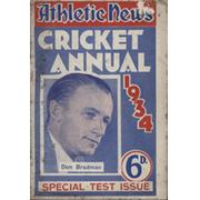 ATHLETIC NEWS CRICKET ANNUAL 1934
