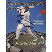 THE GREATEST CRICKETER EVER! - SIR GARFIELD SOBERS. SOUVENIR PROGRAMME
