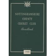 NOTTINGHAMSHIRE COUNTY CRICKET CLUB HANDBOOK 1960