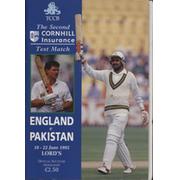 ENGLAND V PAKISTAN 1992 (LORD