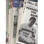 WHEN SATURDAY COMES 1987-1991 (FOOTBALL FANZINE) - 42 ISSUES