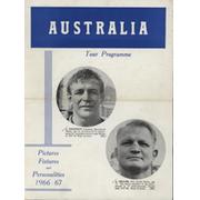 AUSTRALIA  RUGBY UNION TOUR OF GREAT BRITAIN 1966-67